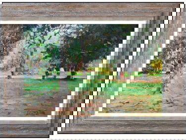 Richard Alan Schmid Signed Original Oil Landscape Painting on Canvas Framed Art