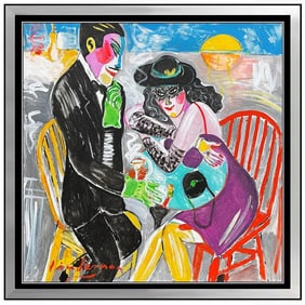 Earl Linderman Signed Original Large Oil Doktor Thrill Portrait Painting on Canvas