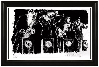 Leroy Neiman Signed Original Large Jazz Suite Serigraph Rare Only 17 Framed Art