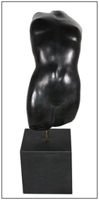 Anita Huffington Signed Original Dark Moonrise Bronze Female Sculpture Art
