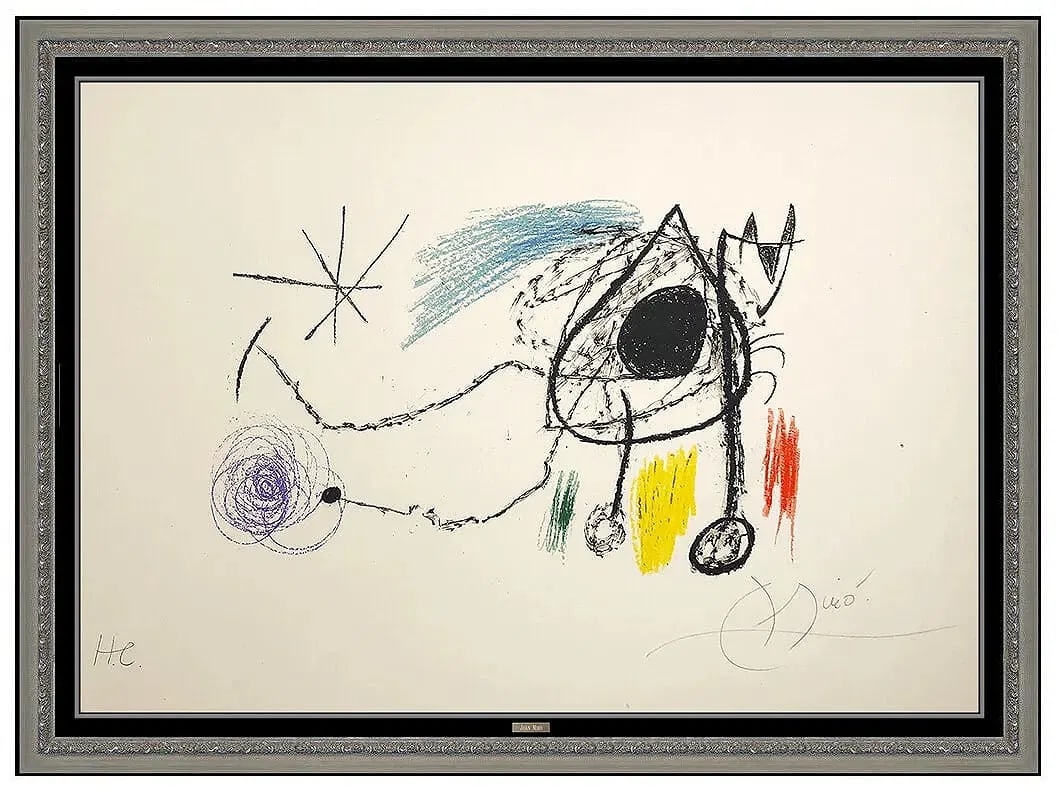 Joan Miro Signed Original Sobreteixims Escultures Color Lithograph Abstract Art (1 of 6)
