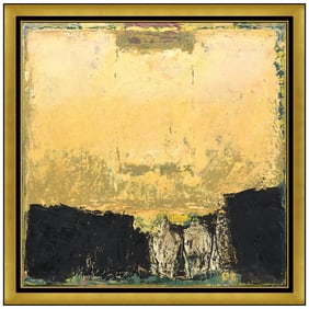 Linda Stojak Signed Original Oil Landscape Modern Painting on Canvas Framed Art