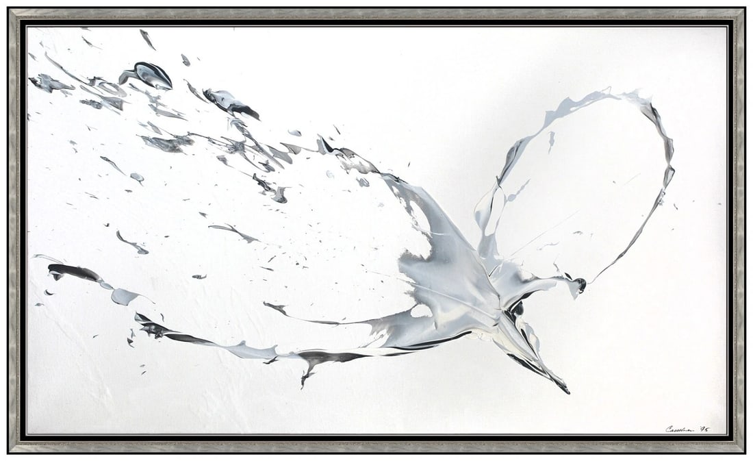 Stanley Casselman Signed Original Large Oil Abstract Painting on Canvas Framed: This Lot Includes:Gallery Coa & In-house Shipping (*Insurance And International Shipping For An Additional charge)Artist: Stanley Casselman Title: TransformationMedium: Acrylic Painting On CanvasSize: