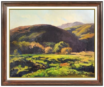 Jack Jac Elmo King Signed Original Oil Landscape Painting on Canvas Framed Art