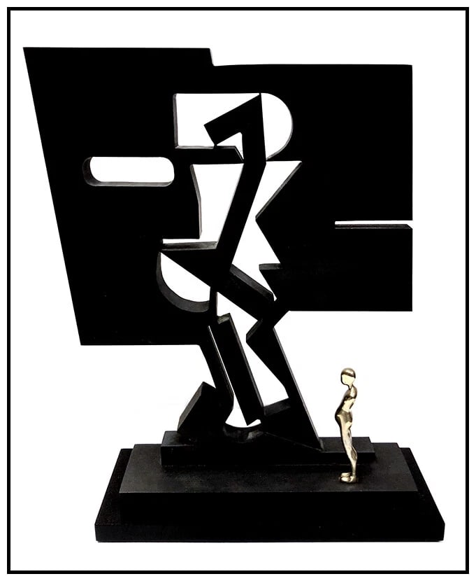 Ernest Trova Signed Original Falling Man Gox Bronze Sculpture Modern Art: This lot includes:Gallery COA & In-house Shipping (*insurance and international shipping for an additional charge)Artist: Ernest TrovaTitle: Falling Man GoxMedium: BronzeSize: 11" x 8"Signed: in bronz