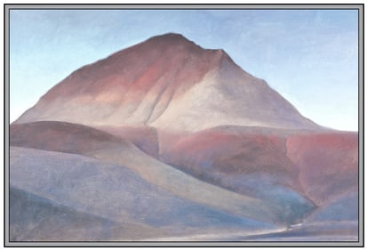 James B Moore Signed Original Oil Mountain Landscape Painting on Canvas Framed