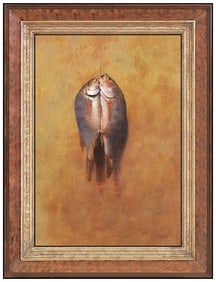 Thomas Aquinas Daly Signed Original Oil Landscape Painting on Board Framed Art