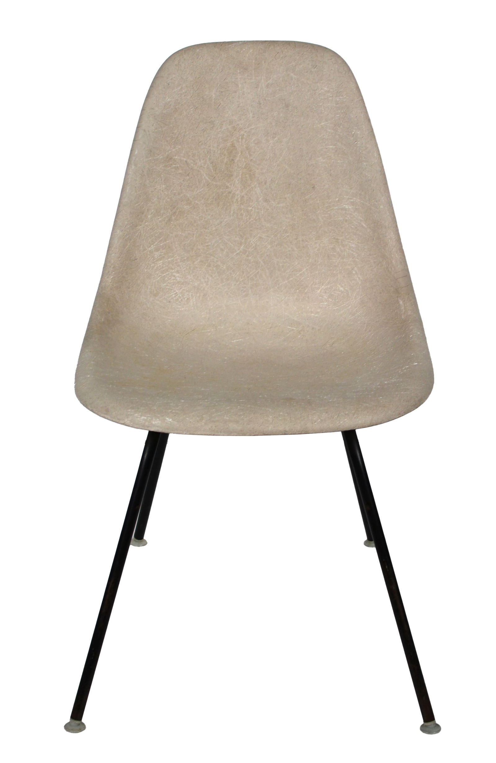Charles Eames for Herman Miller Vintage Tan Fiberglass Side Chair Early Production (1 of 5)