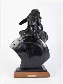 Ken Payne Signed Original Stolen Medicine Bronze Native American Sculpture Art