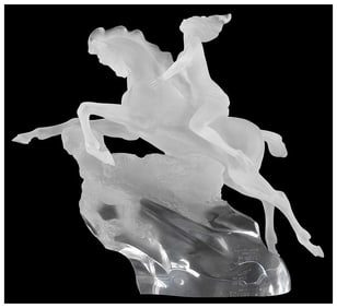 Misha Frid Signed Original Heavens Rein Acrylic Female Horse Sculpture Art
