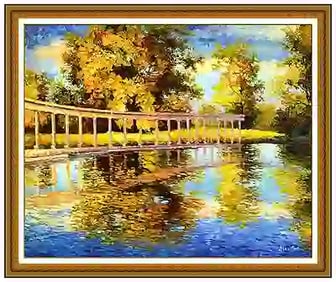 Alexander Antanenka Signed Original Large Oil Landscape Painting on Canvas