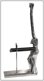 Salvador Dali Signed Original Venus A La Giraffe Bronze Silver Patina Art
