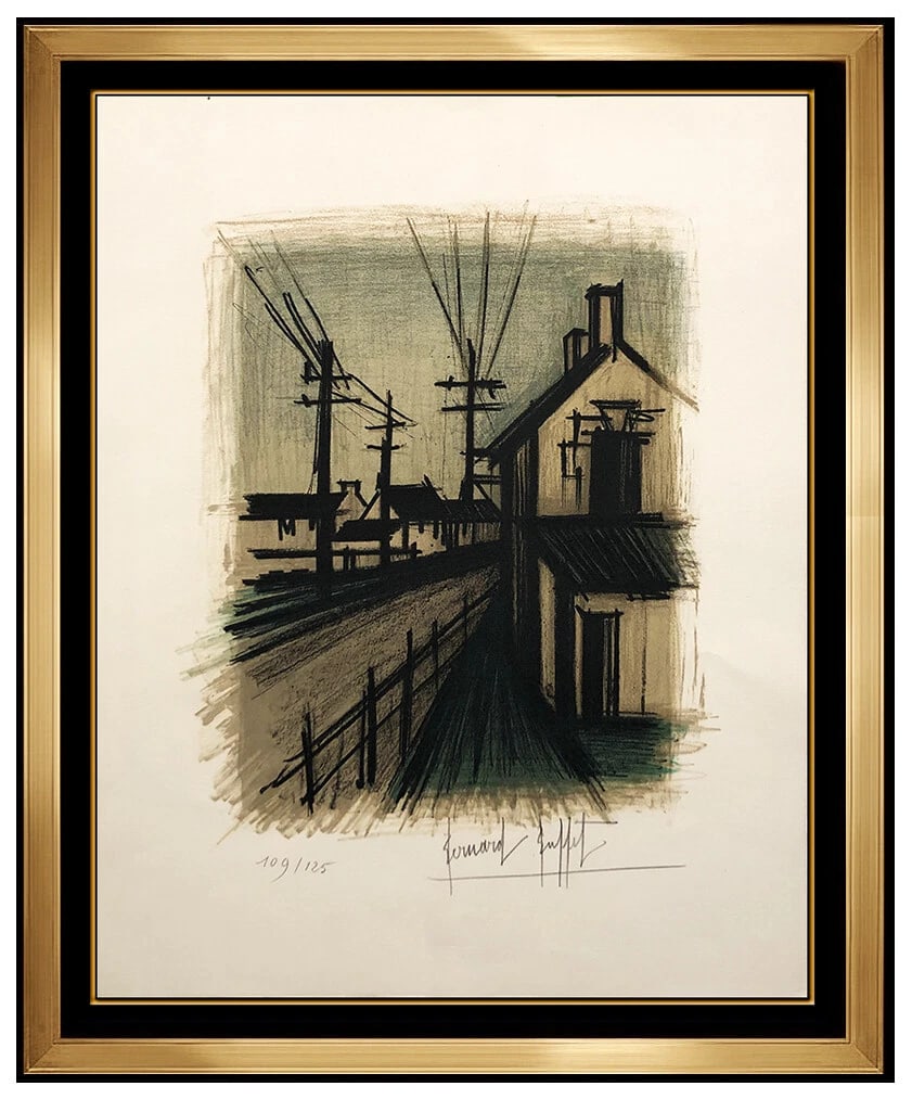 Bernard Buffet、リトグラフ　The road Bernard Buffet The Road (Signed Print) 1962 | MyArtBroker