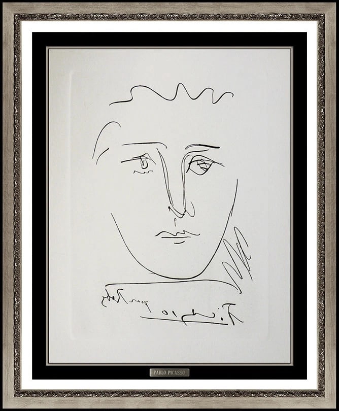Pablo Picasso Signed Original L'Age de Soleil Pour Roby Etching Cubism (1 of 5)