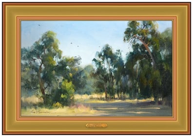 Tom Browning Signed Original Oil Landscape Painting on Canvas Board Art