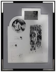 Leroy Neiman Signed Rare Etching Female Playboy Figurative Art