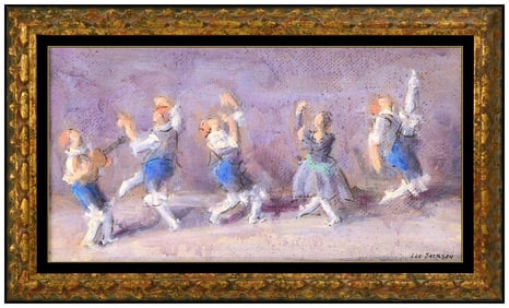 Lee Jackson Signed Original Oil Dance Ballet Music Painting Board