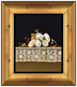 Antonio Matallana Signed Original Egg Tempera Still Life Board