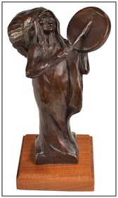 Edna Hibel Original Unique Oil Portrait Painting on Board Hand Signed