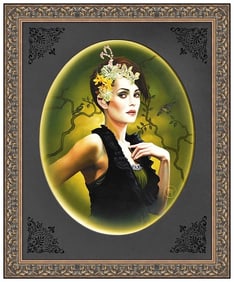 Melissa Forman Original Oil Female Portrait Painting on Board Hand Signed Framed