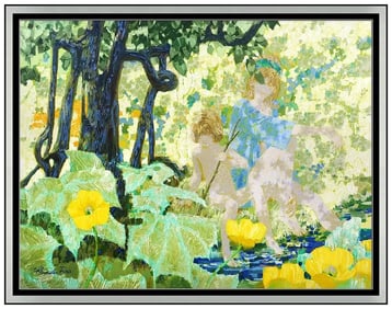 Alexander Sharpe Ross Original Large Oil Painting on Canvas Hand Signed Framed