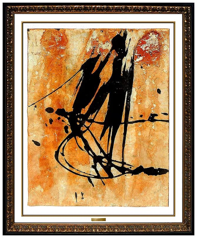 Jamali Original Pigmentation Abstract Figurative Portrait Painting on Cork Hand Signed Art: This lot includes:Gallery COA & in-house shipping (*insurance and international shipping for an additional charge)Artist: JamaliTitle: Shadow PlayMedium: Pigmentation Painting on Cork Size: 13.5" x 10