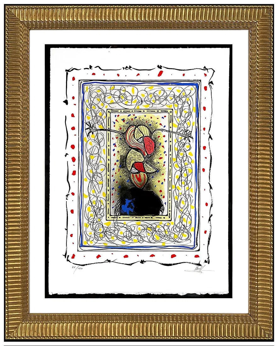 Antonio Grediaga Kieff Original Color Etching Bailaora Gitana Sculpture Design Hand Signed (1 of 5)