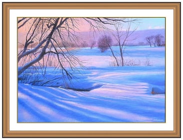 Rick Stoner Original Pastel Painting Signed Landscape Framed Modern Artwork