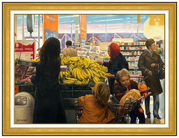 Douglas Hofmann Original Oil Painting On Canvas Signed Child Portrait Large Artwork