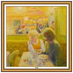 Louis Fabien Original Oil Painting On Canvas Signed Figurative Female Portrait Artwork