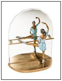 Ramon Parmenter Reflections Large Original Bronze Sculpture Signed Ballerina Wall Table Art