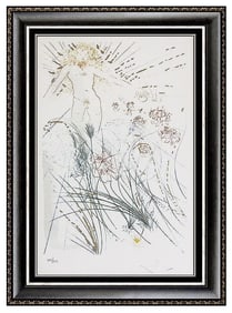 Salvador Dali I Am Beloved Original Color Etching Hand Signed Songs Of Solomon Surreal Artwork