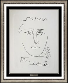 Pablo PICASSO Etching L'Age de Soleil Pour Roby Signed Authentic Cubism Artwork