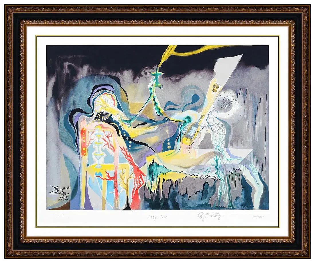 Salvador Dali Original Color Serigraph Destino 55 Print Signed Framed Artwork (1 of 11)
