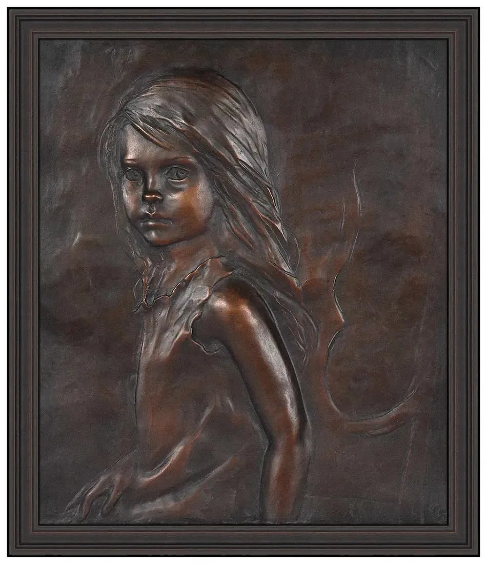 Glenna Goodacre Original Bronze Relief Sculpture Signed Annie Figure Artwork: This lot includes:Gallery COA & in-house shipping (*insurance and international shipping for an additional charge)Artist: Glenna Goodacre Title: AnnieMedium: Bronze Relief SculptureSize: 12.5" x 10.5"