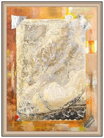 Lucien Dulfan Signed Original Oil Figurative Canvas Framed Art