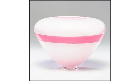 Lino Tagliapietra Signed Original Murano Incalmo Glass Vase Oggetti