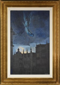 Gustavo Montoya Signed Original Oil Mexican Painting Canvas Framed