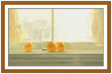 Vicki Maclean Signed Original Oil Still Life Painting Board Framed