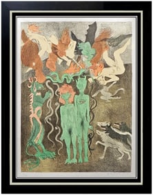 Raphael Soyer Signed Gentleman Cracow Deluxe Color Litho Framed