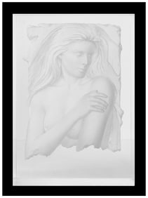 Bill Mack Signed Large Enchantment Acrylic Female Sculpture