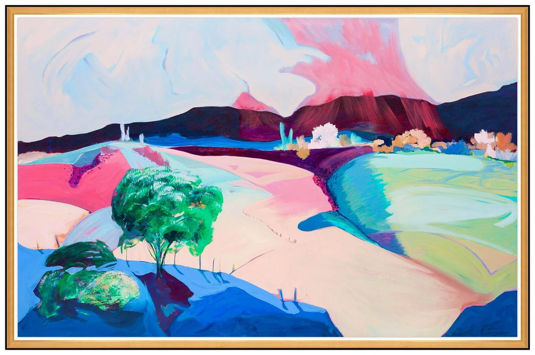 Miguel Martinez Signed Original Large Landscape Oil Painting Canvas (1 of 5)