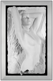 Bill Mack Signed Original Splendor Bonded Sand Nude Relief Sculpture
