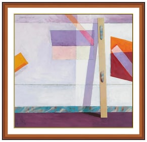 Masoud Yasami Signed Original Acrylic Interior Still Life Painting Framed