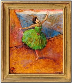 Louis Kronberg Signed Original Dance Ballerina Oil Painting Board