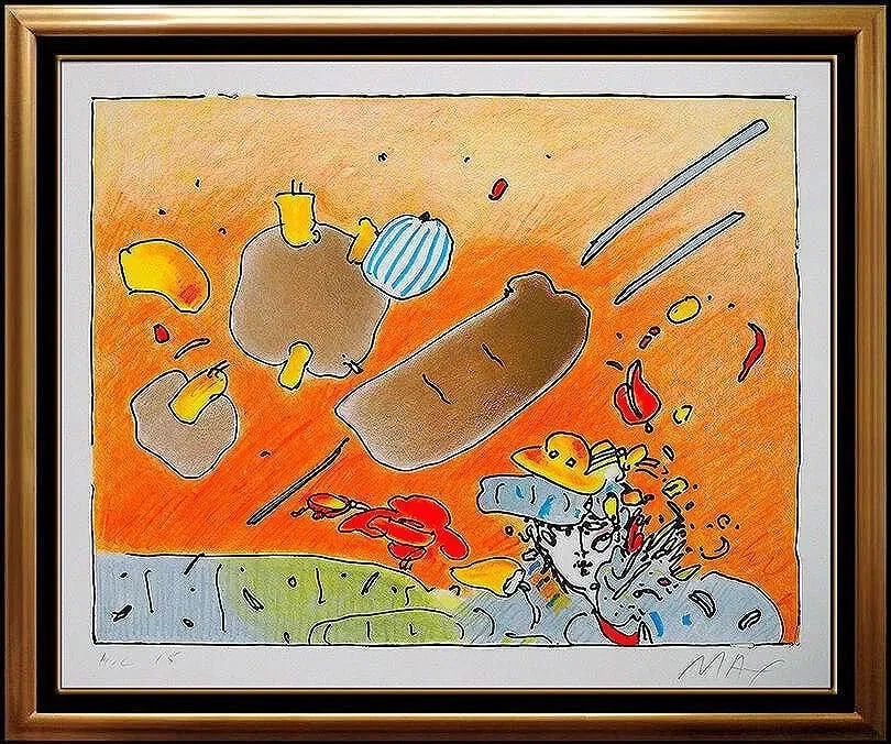 Peter Max Signed Vintage Cosmic Daydreaming Color Silkscreen: This lot includes:Gallery COA & in-houseshipping (*insurance and international shipping for an additional charge)Artist: Peter Max Title: DaydreamingMedium: SilkscreenSize: 21.5" x 27"Framed: 31" x 36
