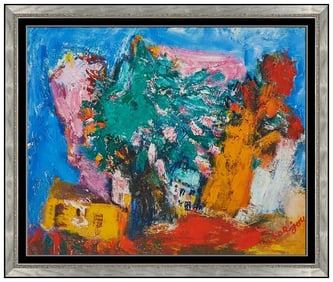 Bernard Lorjou Original Oil Painting on Canvas Signed French Landscape Expressionist Artwork