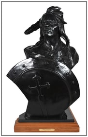 Ken Payne Original Bronze Sculpture Stolen Medicine Native American Western Art