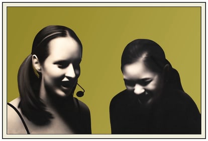 Heidi McFall Large Original Pastel Acrylic Painting Signed Female Portrait Framed Artwork