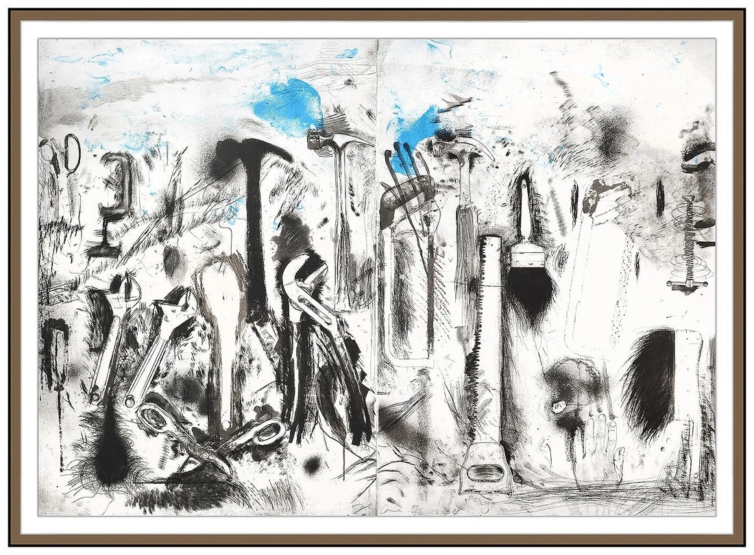 Jim Dine Original Sky in Madison Hand Signed Color Lithograph Large Framed Artwork (1 of 5)